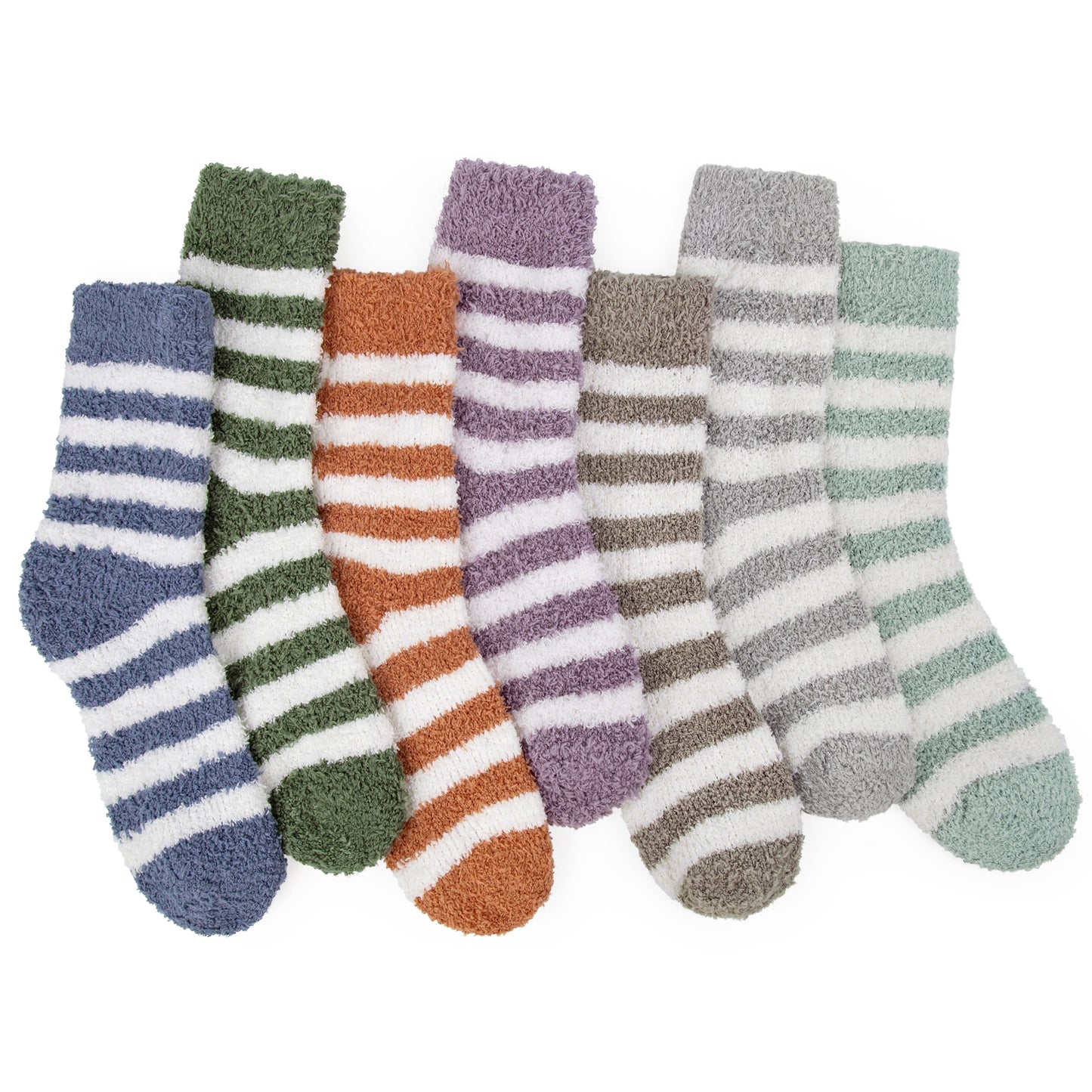Loritta 7 Pairs Womens Fuzzy Socks Soft Winter Warm Cozy Fluffy Soft Slipper Socks Gifts