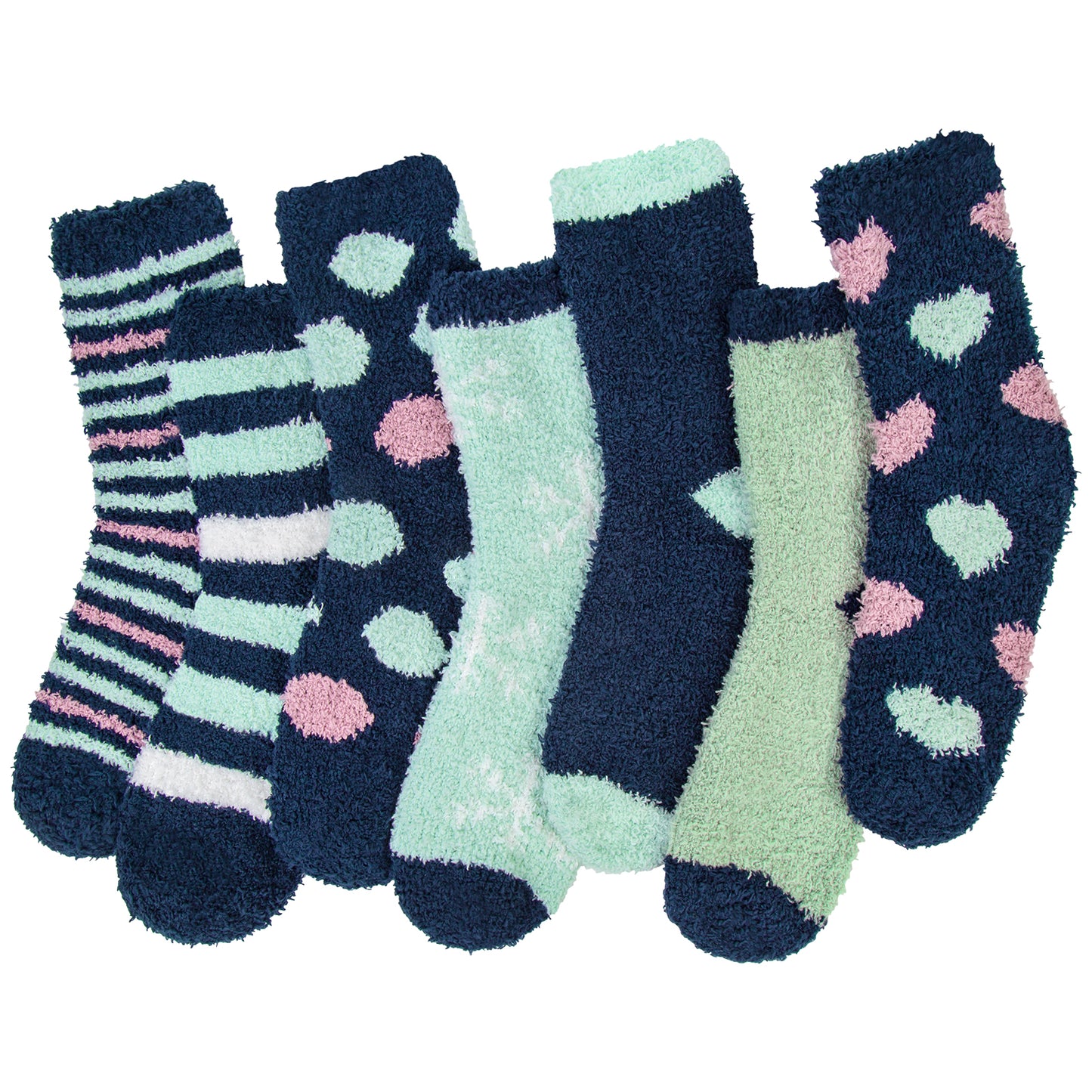 Loritta 7 Pairs Womens Fuzzy Socks Soft Winter Warm Cozy Fluffy Soft Slipper Socks Gifts