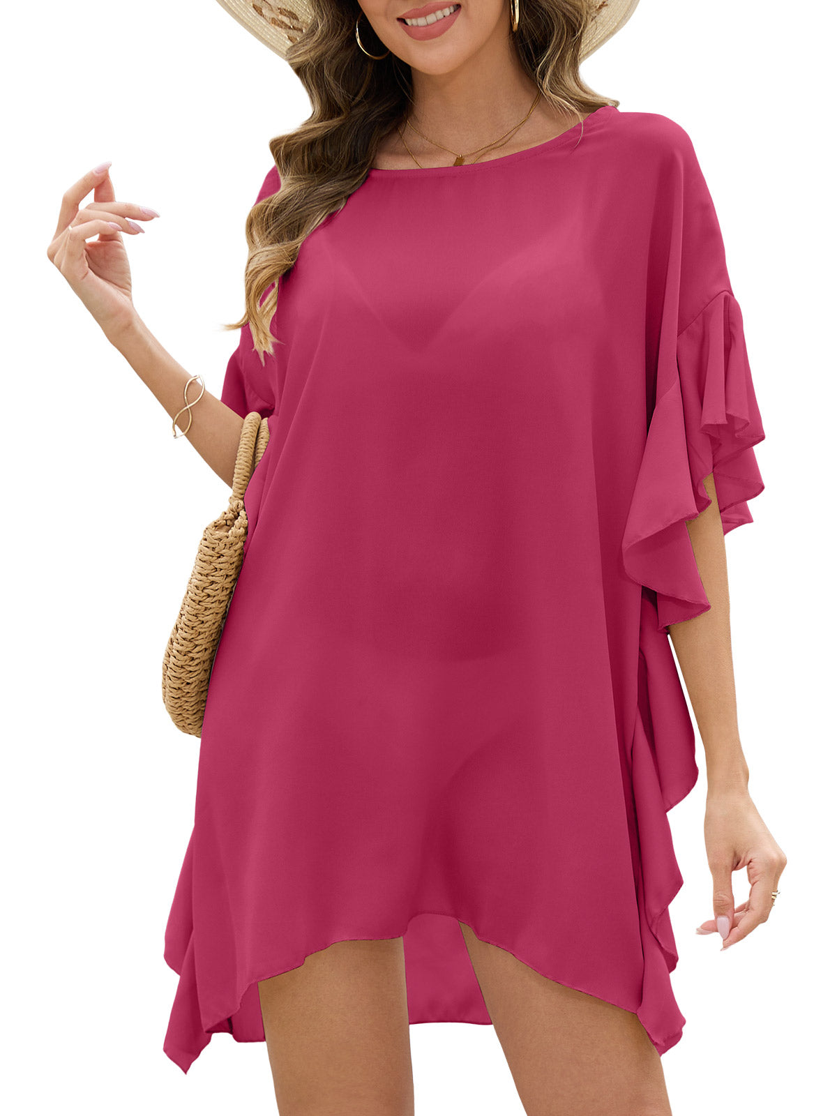 Oryer Womens Swimsuit Cover Up Beach Dress Summer Top Bikini Swim Suit