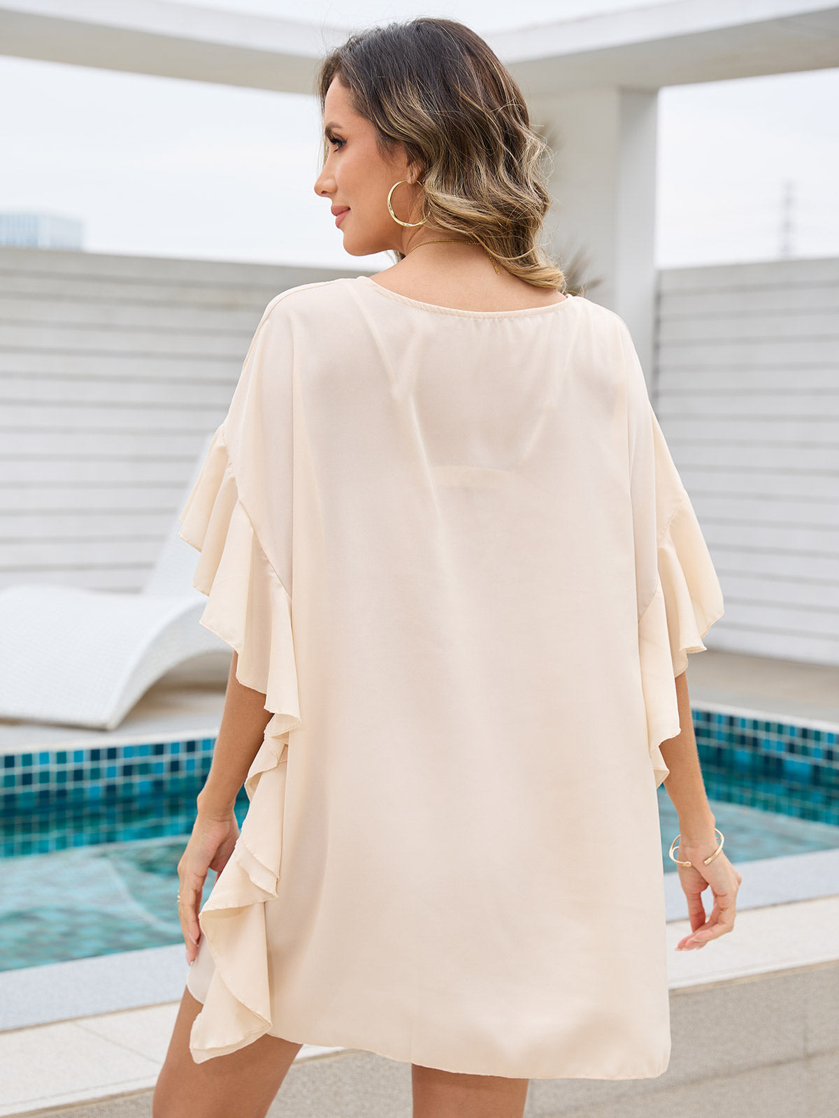 Oryer Womens Swimsuit Cover Up Beach Dress Summer Top Bikini Swim Suit