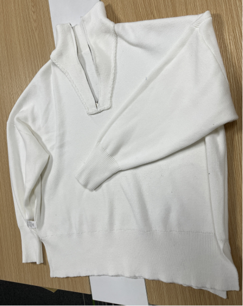 KOITHOT Oversized Sweaters for Women Winter Long Sleeve 1/4 Zip Pullover Sweater