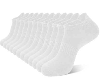 Loritta Ankle Socks for Men, Running Low Cut Socks Athletic Size 9-12 Socks for Men, 12 Pairs