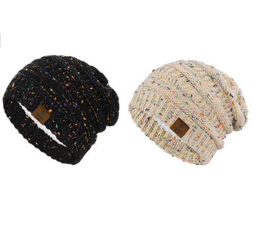 Winter Beanie Hats for Men Women Thick Knit Fleece Beanie Women Men Winter Hat