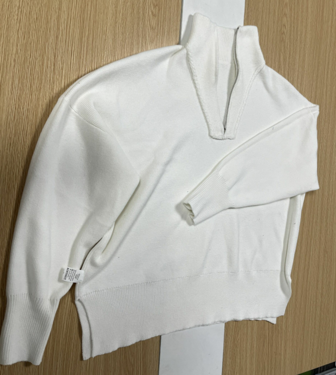 KOITHOT Oversized Sweaters for Women Winter Long Sleeve 1/4 Zip Pullover Sweater