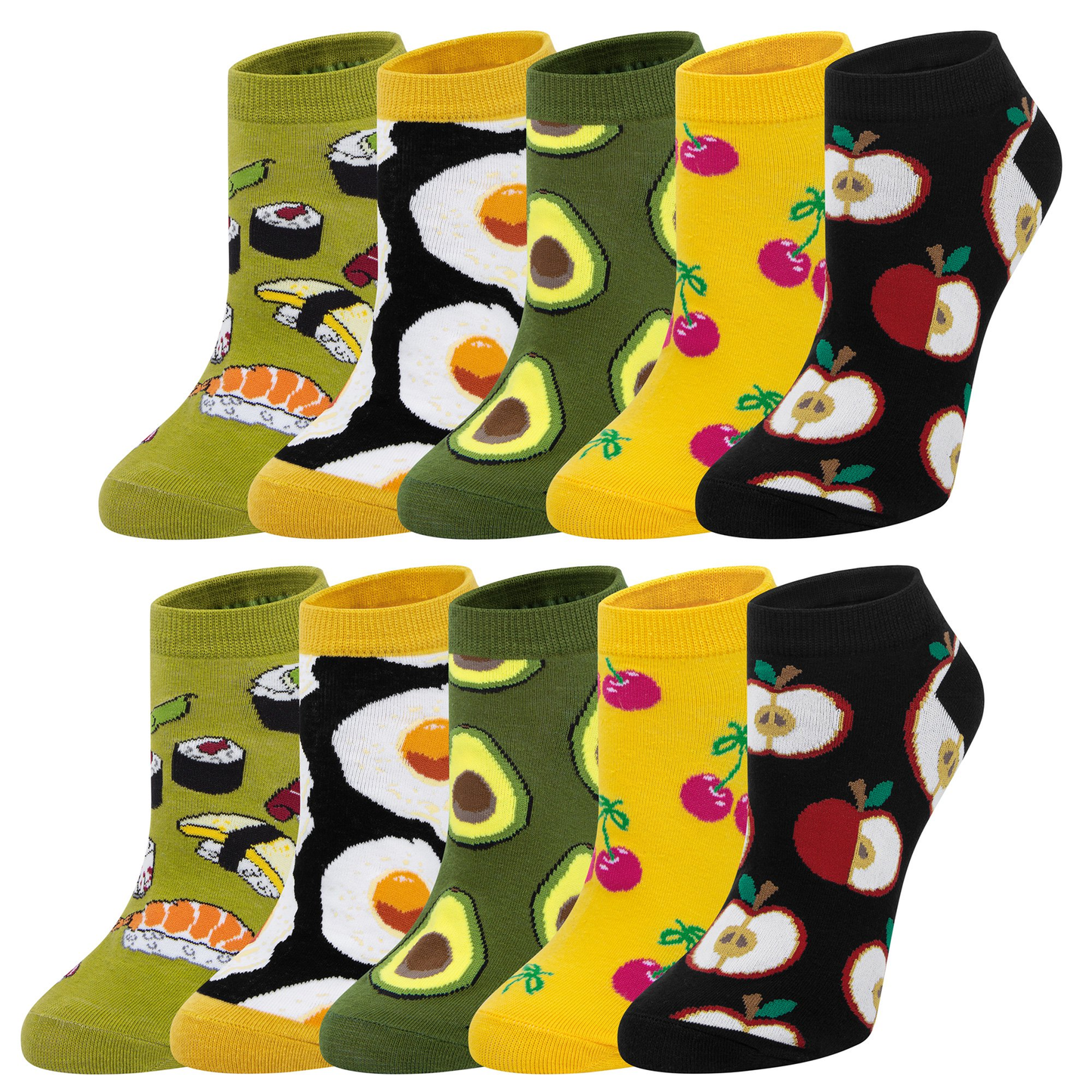 Loritta 10 Pairs Womens Cute Animal Fun Ankle Socks Novelty Funny Cat Claw Socks