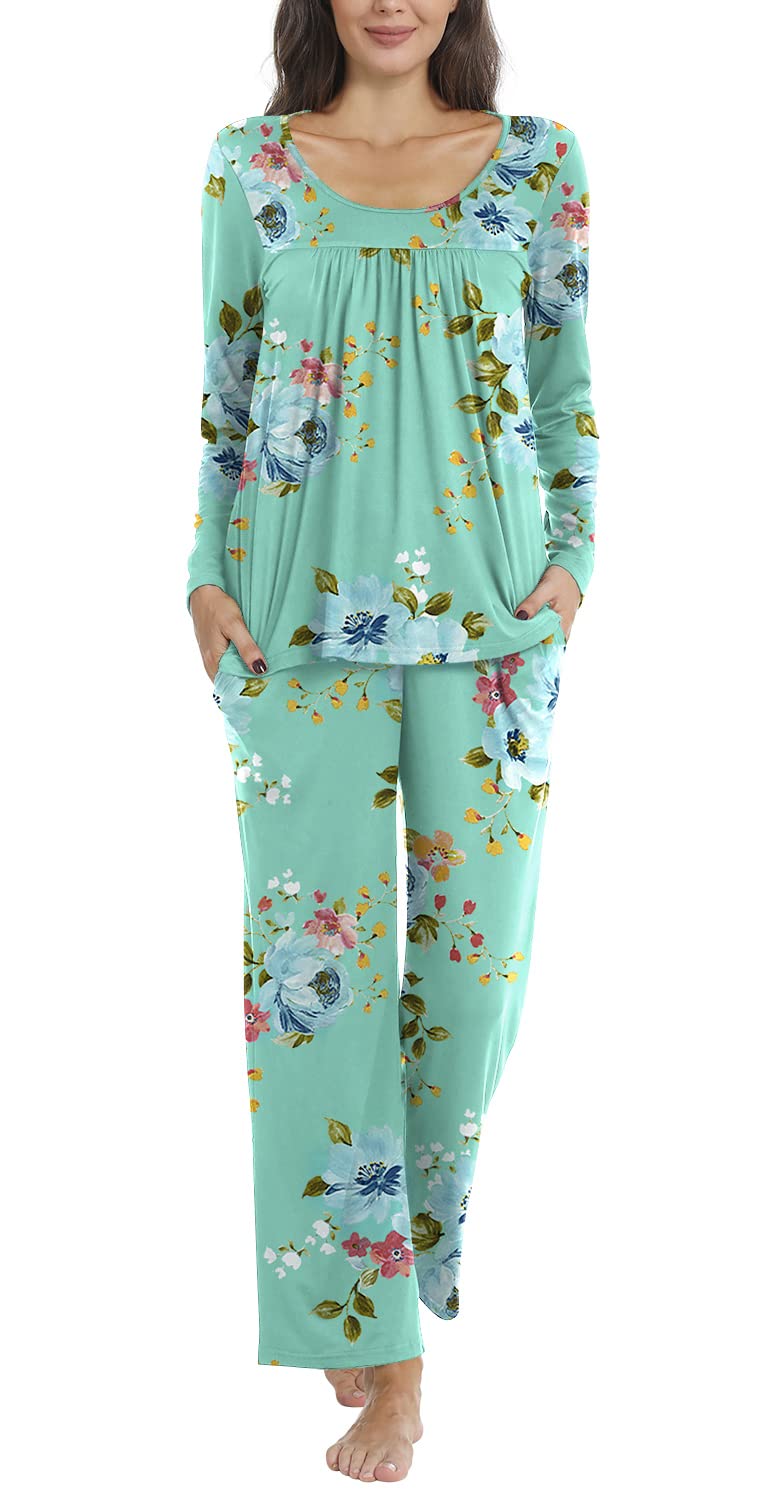 Loritta Women Pajama Sets 2 Piece Summer Lounge Casual Sleepwear Pjs Sets with Pockets