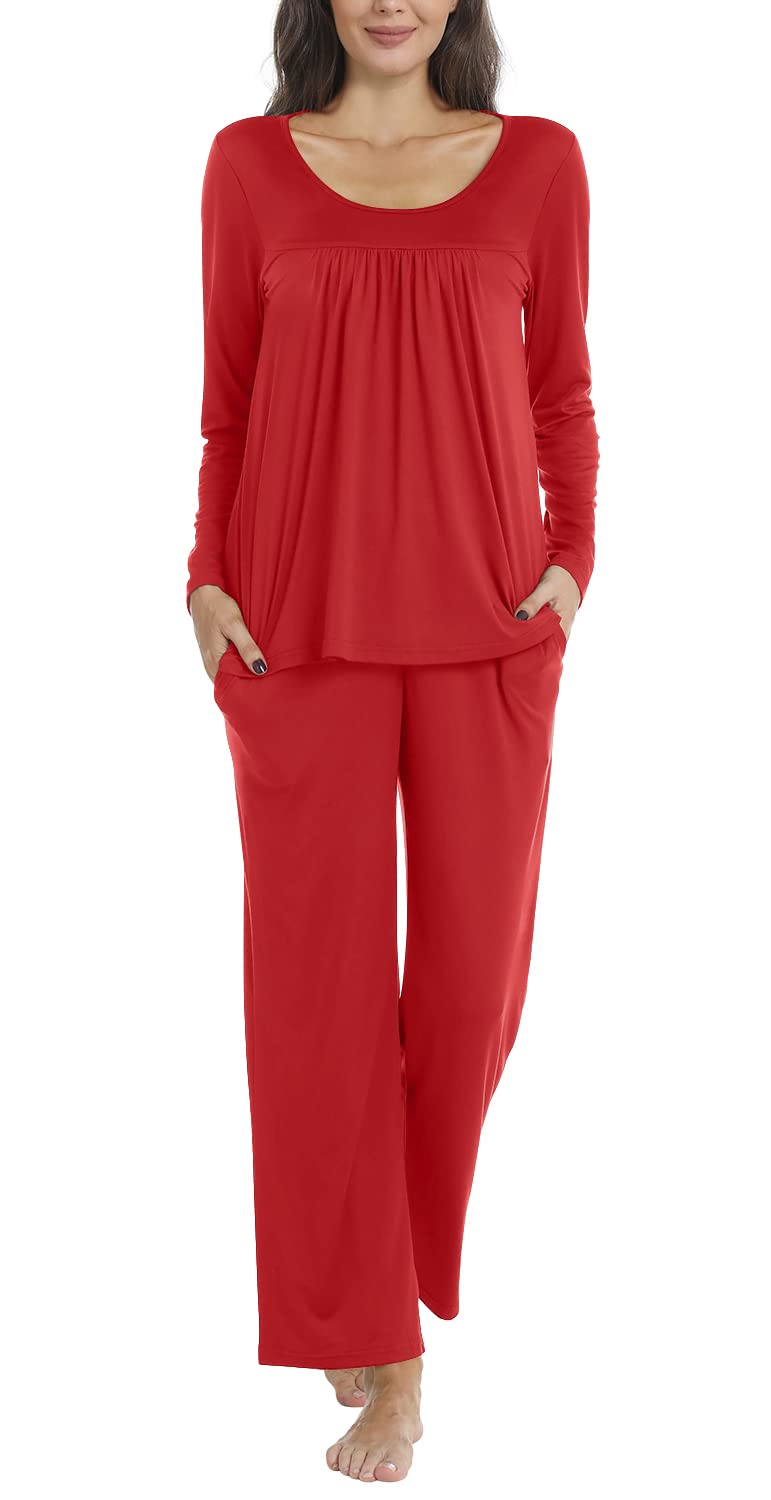 Loritta Women Pajama Sets 2 Piece Summer Lounge Casual Sleepwear Pjs Sets with Pockets