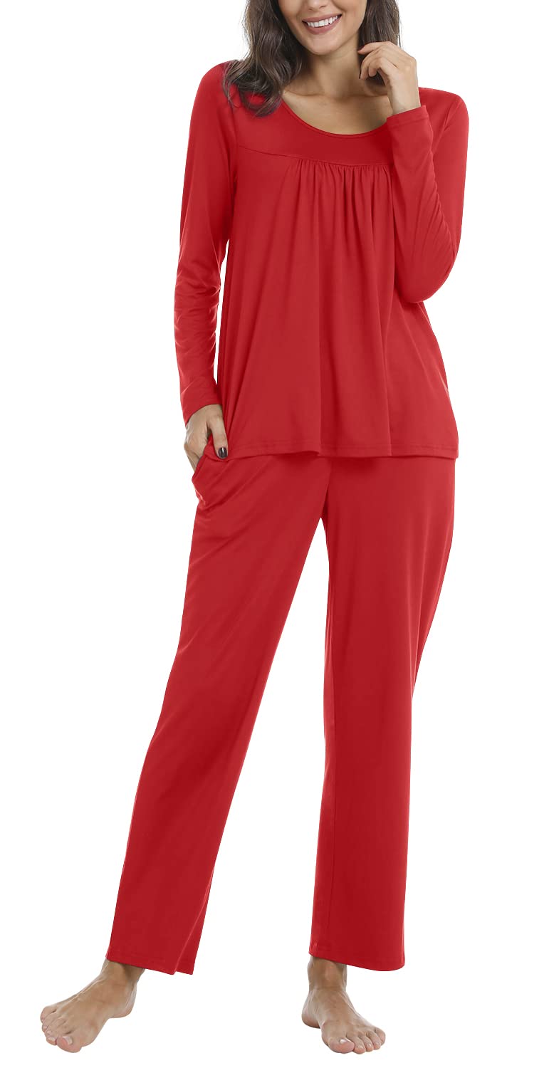 Loritta Women Pajama Sets 2 Piece Summer Lounge Casual Sleepwear Pjs Sets with Pockets