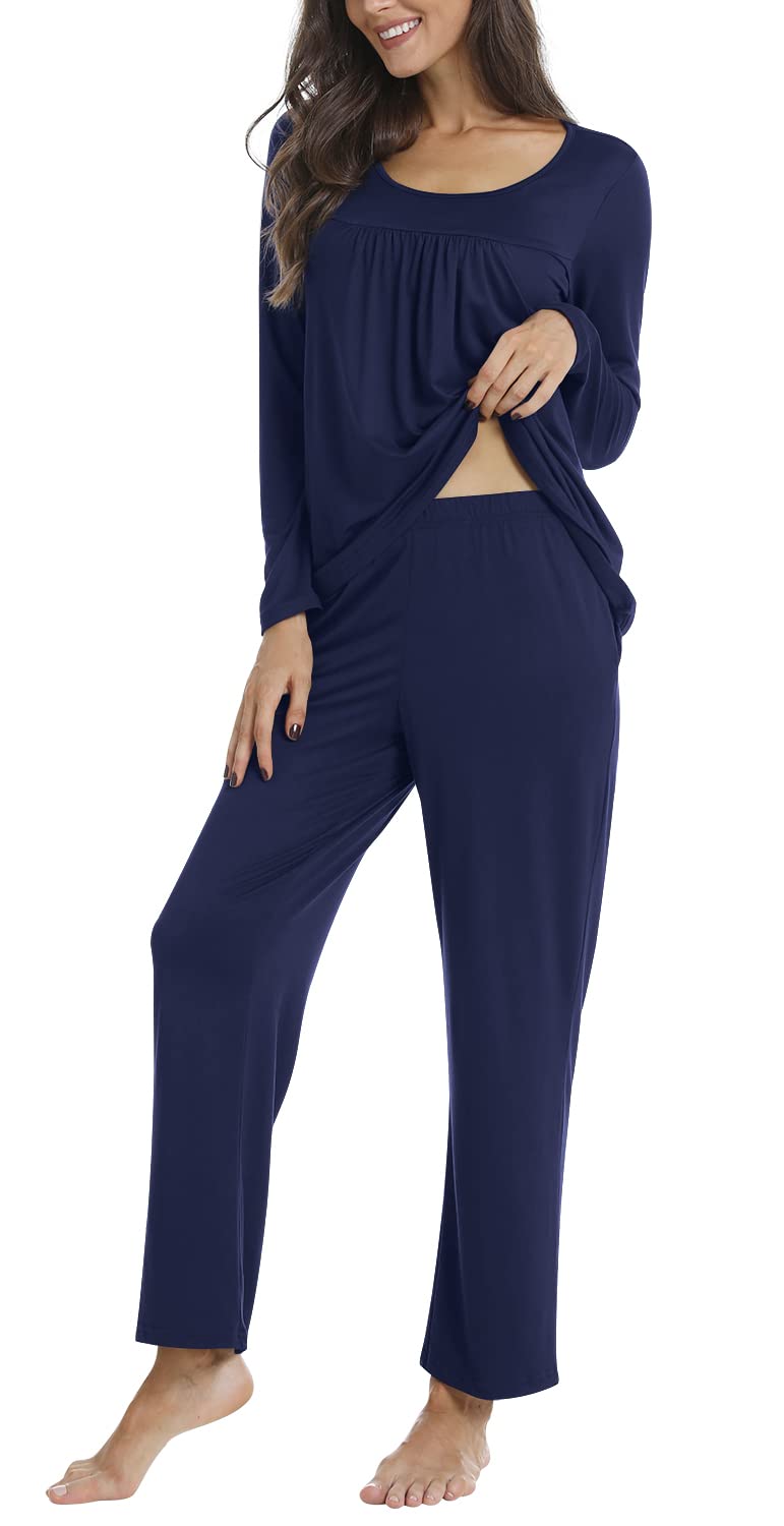 Loritta Women Pajama Sets 2 Piece Summer Lounge Casual Sleepwear Pjs Sets with Pockets