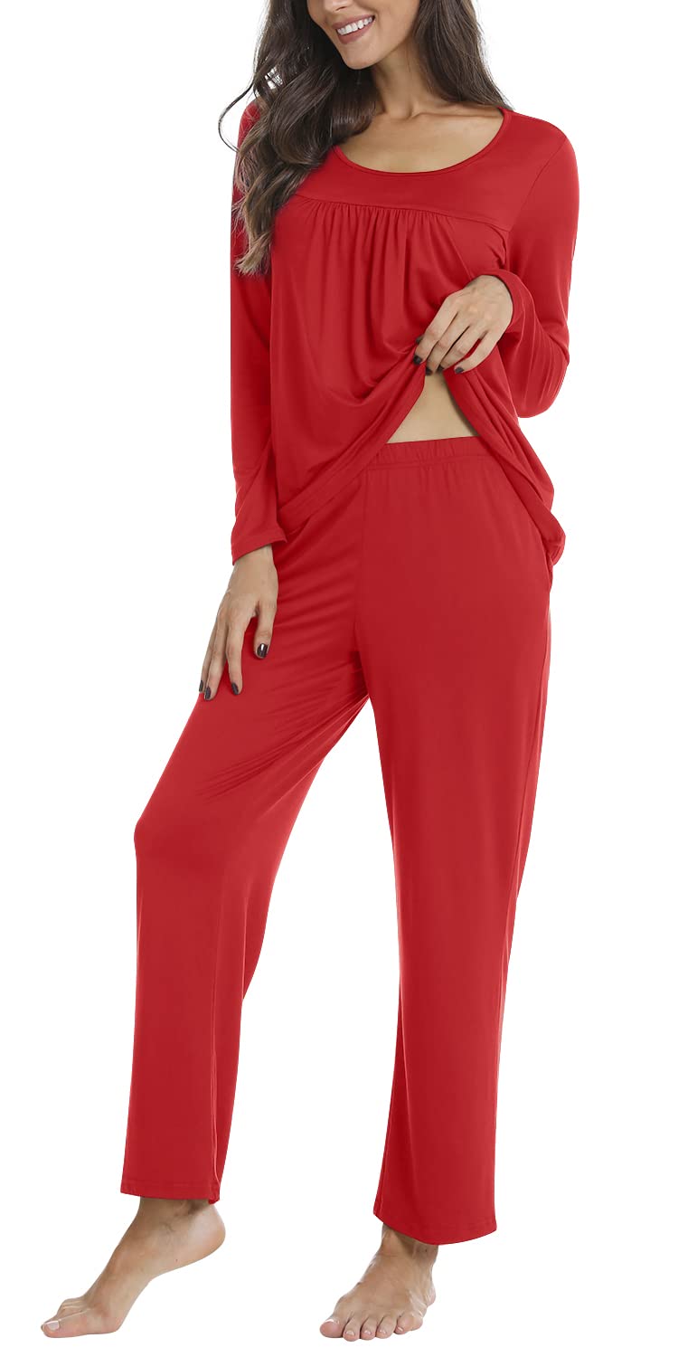 Loritta Women Pajama Sets 2 Piece Summer Lounge Casual Sleepwear Pjs Sets with Pockets