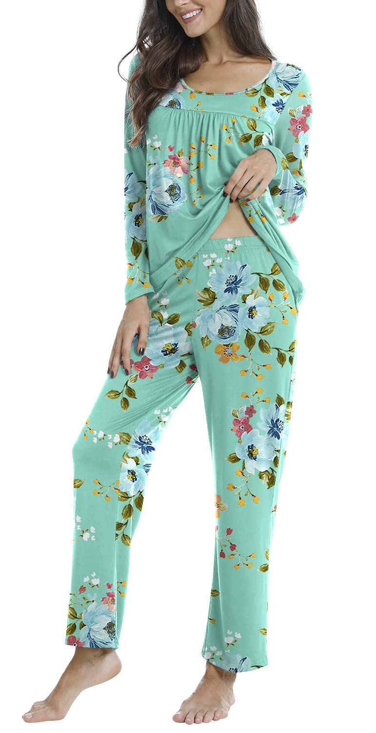 Loritta Women Pajama Sets 2 Piece Summer Lounge Casual Sleepwear Pjs Sets with Pockets