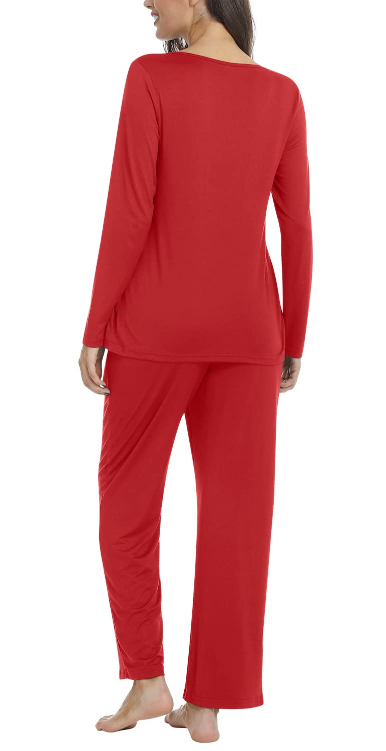 Loritta Women Pajama Sets 2 Piece Summer Lounge Casual Sleepwear Pjs Sets with Pockets