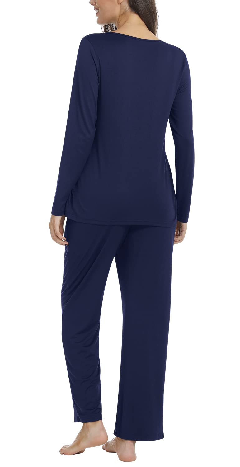 Loritta Women Pajama Sets 2 Piece Summer Lounge Casual Sleepwear Pjs Sets with Pockets