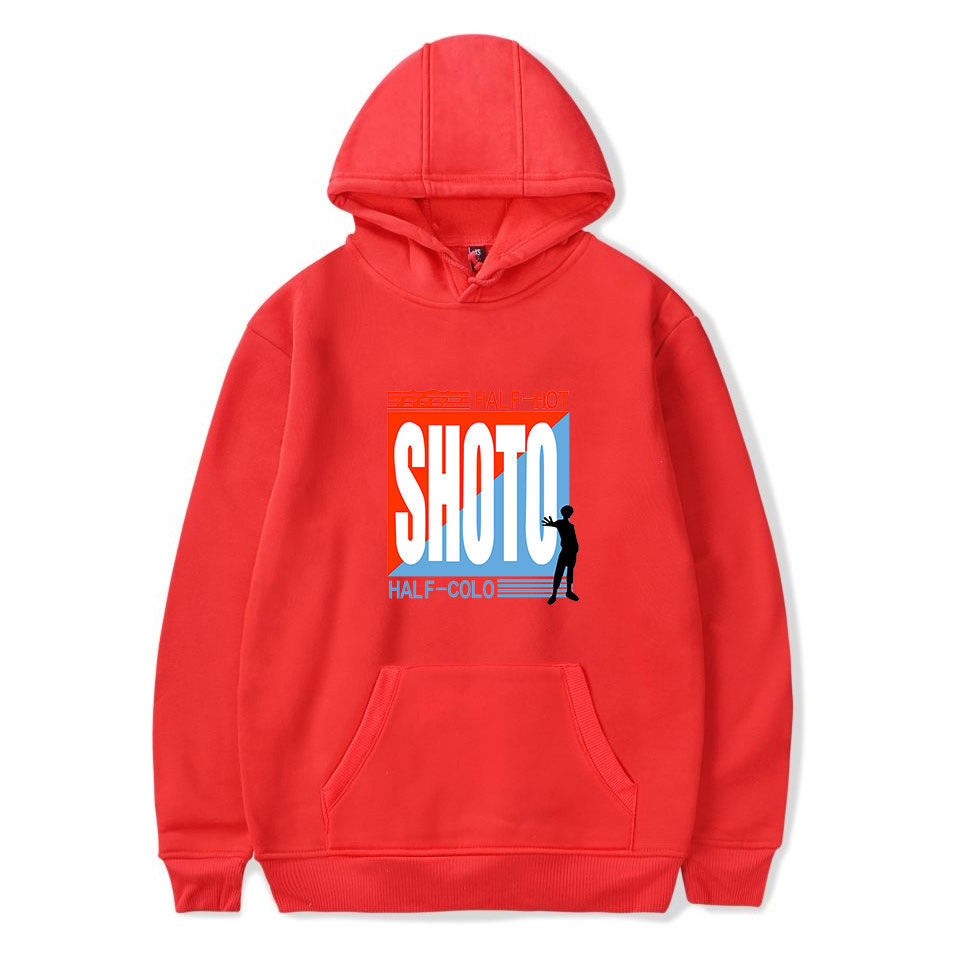 Japanese Anime My Hero Academia Shoto Todoroki Hoodie Casual Sweatshirt