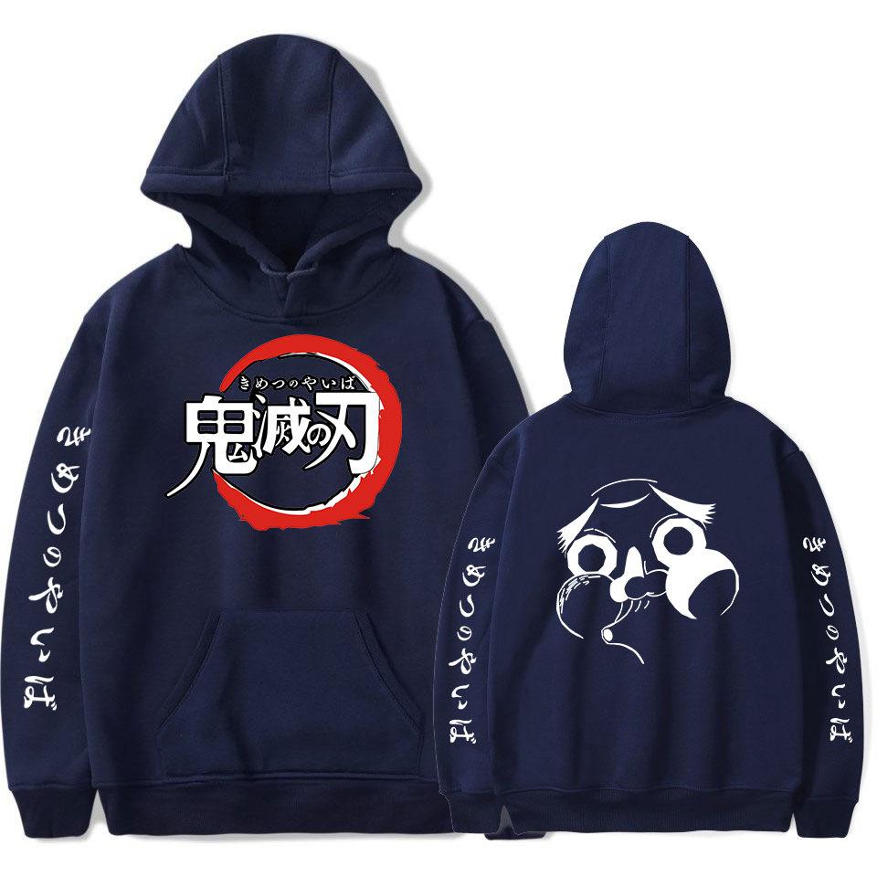 Demon Slayer Printed Hoodies Sports Pullover Anime Sweatshirts Unisex