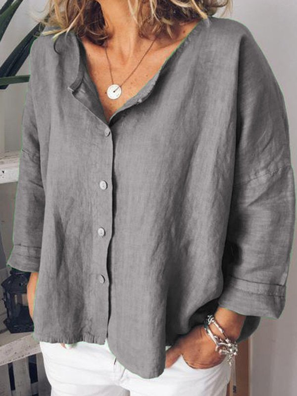 Women Casual Loose Tops Tunic-Tops-Blouses & Shirts