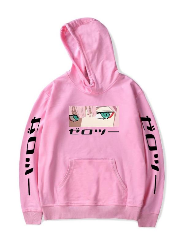 Anime Hoodie Darling in the Franxx Zero Two 002 Manga Women's Streetwear Waifu Kawaii