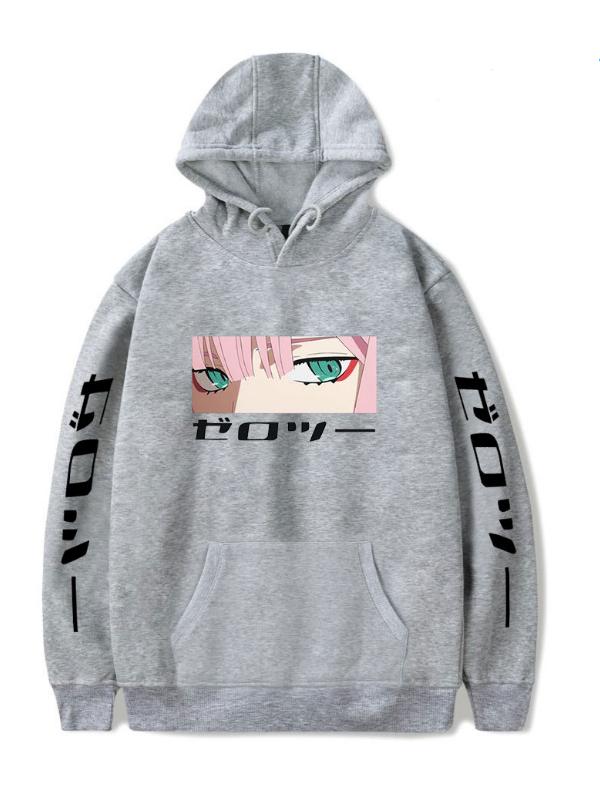 Anime Hoodie Darling in the Franxx Zero Two 002 Manga Women's Streetwear Waifu Kawaii