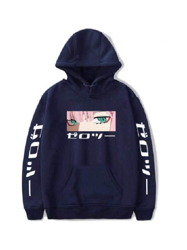 Anime Hoodie Darling in the Franxx Zero Two 002 Manga Women's Streetwear Waifu Kawaii