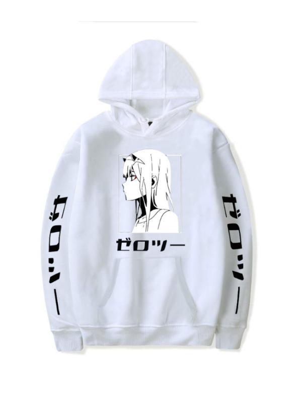 Anime Hoodie Darling in the Franxx Zero Two 002 Manga Women's Streetwear Waifu Kawaii