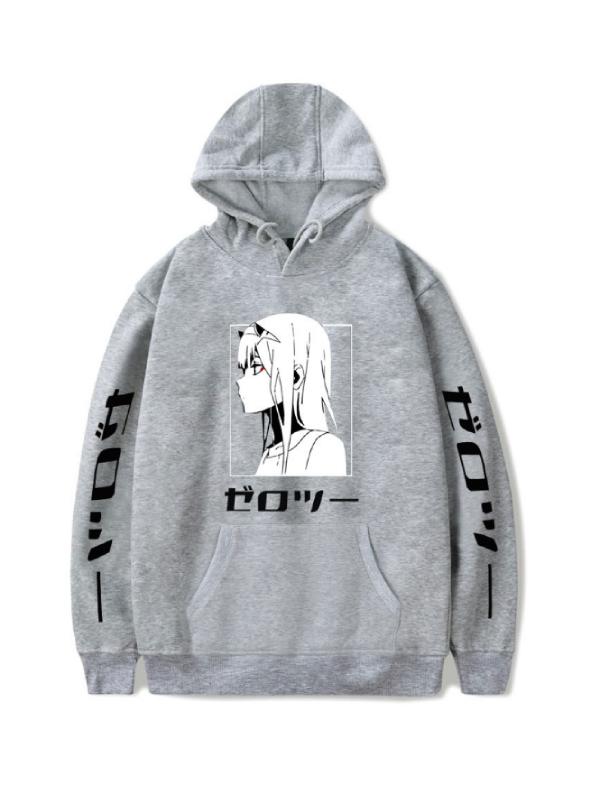 Anime Hoodie Darling in the Franxx Zero Two 002 Manga Women's Streetwear Waifu Kawaii