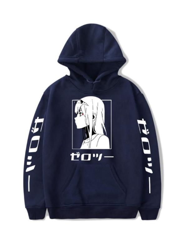 Anime Hoodie Darling in the Franxx Zero Two 002 Manga Women's Streetwear Waifu Kawaii
