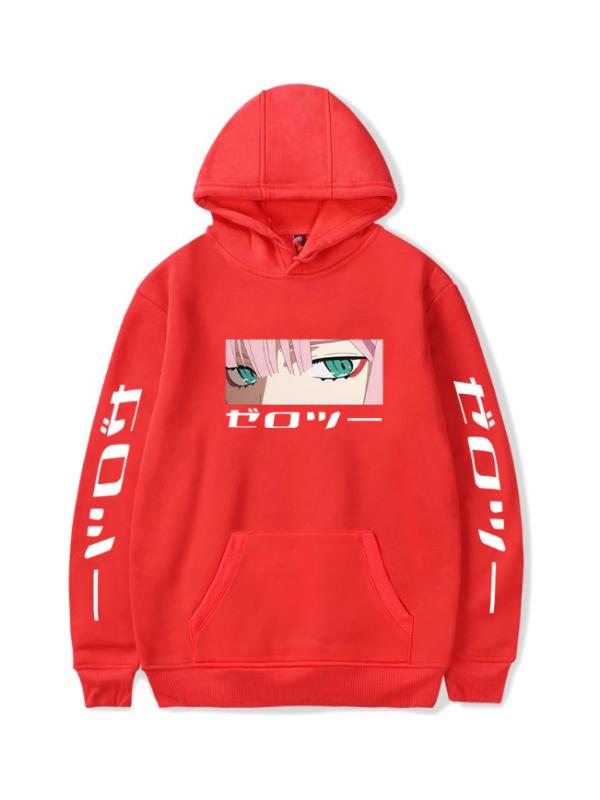 Anime Hoodie Darling in the Franxx Zero Two 002 Manga Women's Streetwear Waifu Kawaii