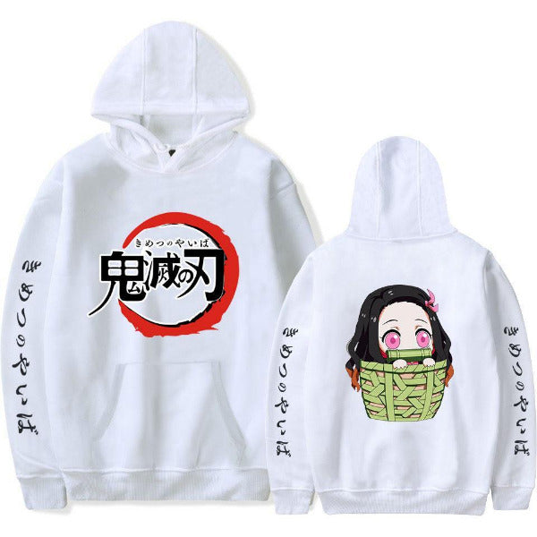Demon Slayer Nezuko White Printed Hoodies