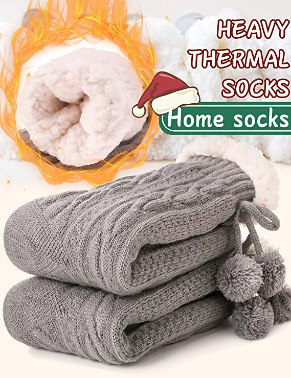 Loritta Slipper Fuzzy Socks for Women Fluffy Cozy Cabin Winter Warm Soft Fleece Comfy Thick Socks with Grips
