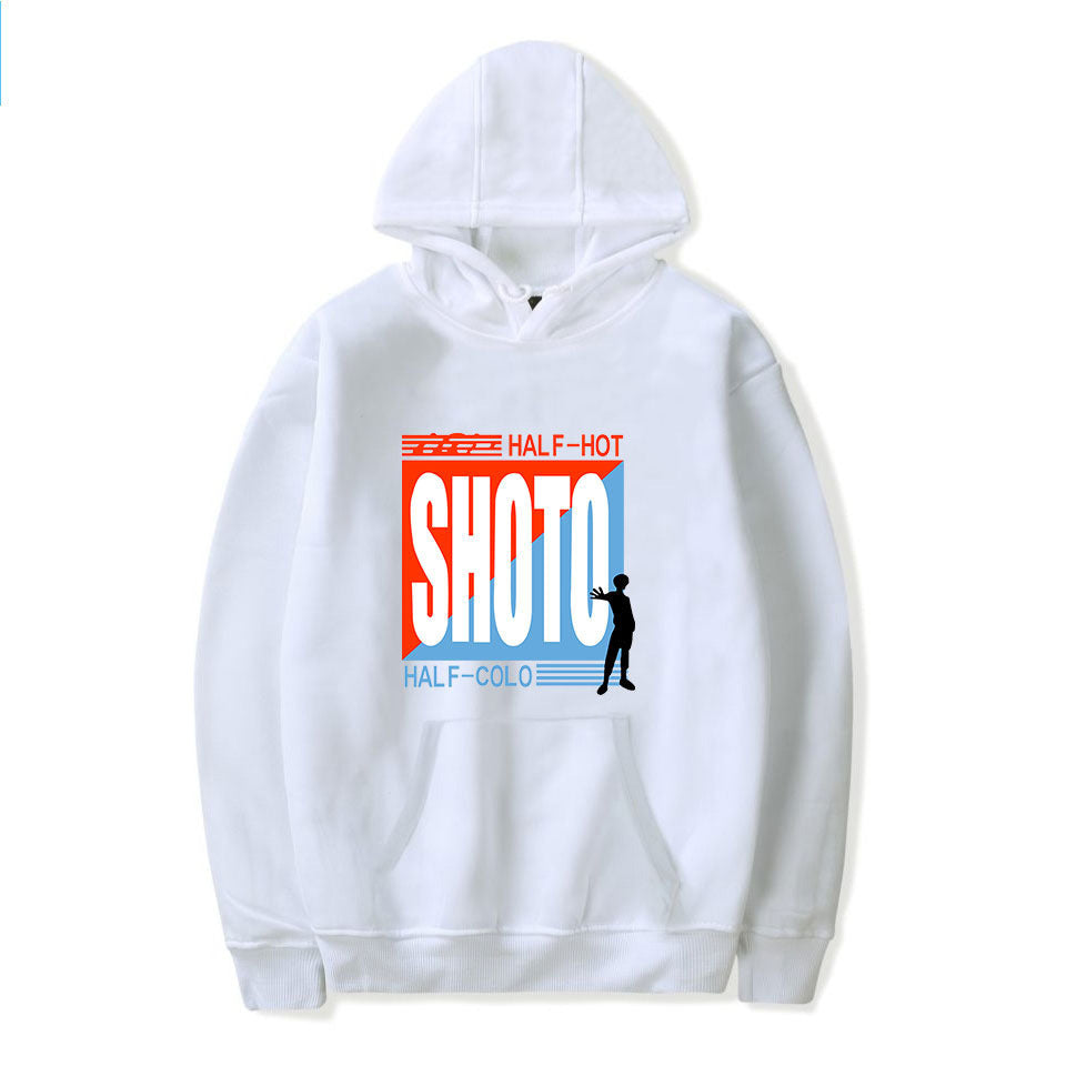 Japanese Anime My Hero Academia Shoto Todoroki Hoodie Casual Sweatshirt