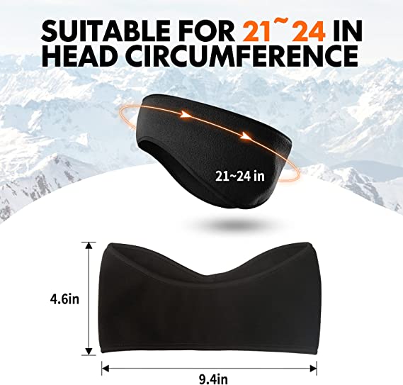 Loritta Ear Warmers for Women Men Ear Muffs Covers for Winter Running Yoga Skiing Riding