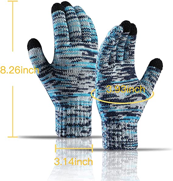 Loritta Winter Warm Beanie Hat Scarf and Touchscreen Gloves Set for Women Skull Caps Neck Scarves with Fleece Lined for Men
