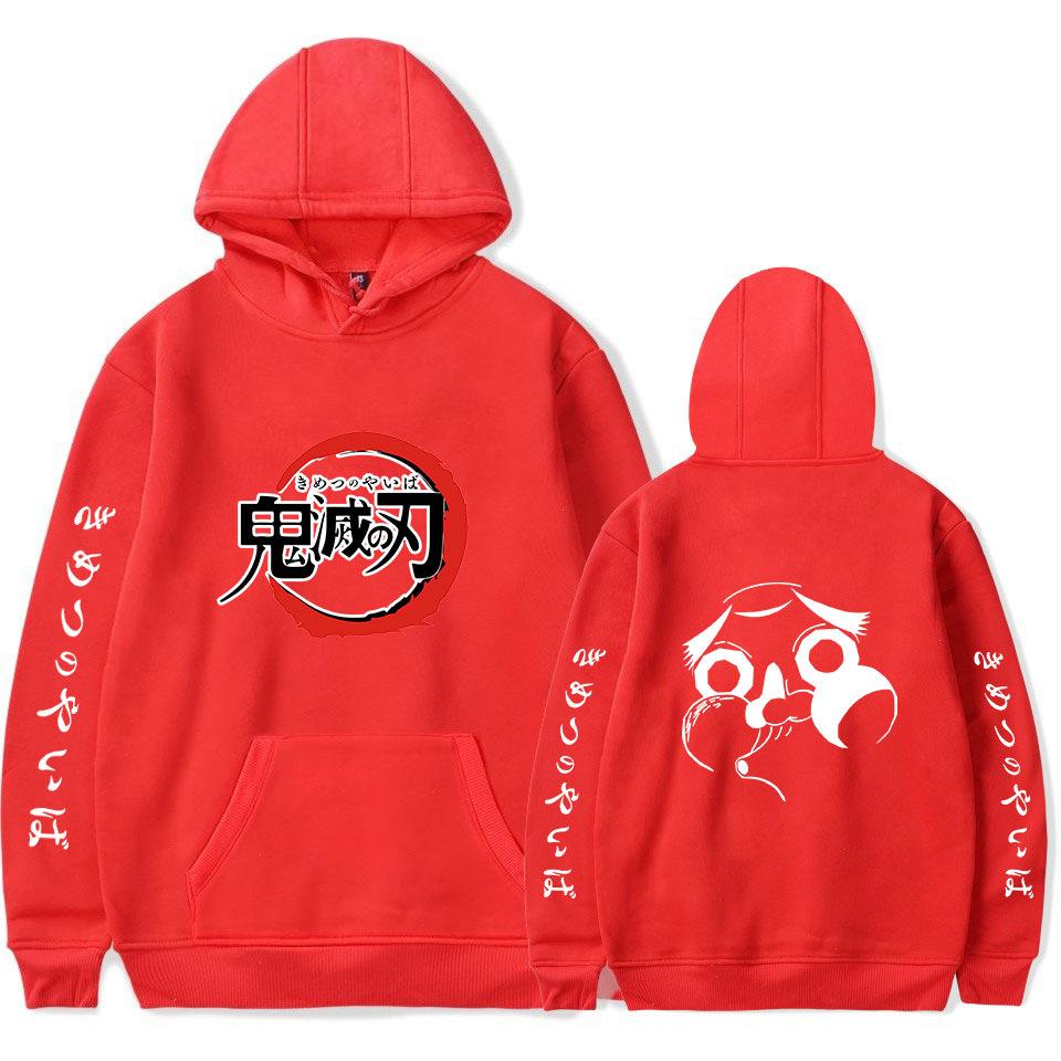 Demon Slayer Printed Hoodies Sports Pullover Anime Sweatshirts Unisex