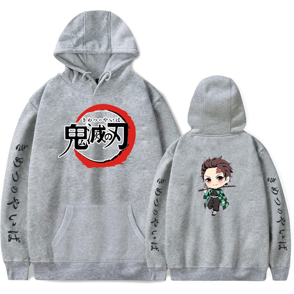 Anime Demon Slayer Tanjiro Kamado Printed Hoodie Streetwears Unisex Pullovers