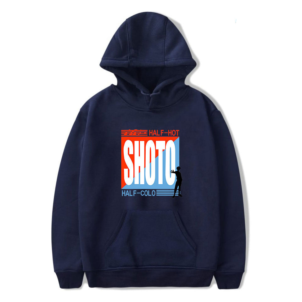 Japanese Anime My Hero Academia Shoto Todoroki Hoodie Casual Sweatshirt