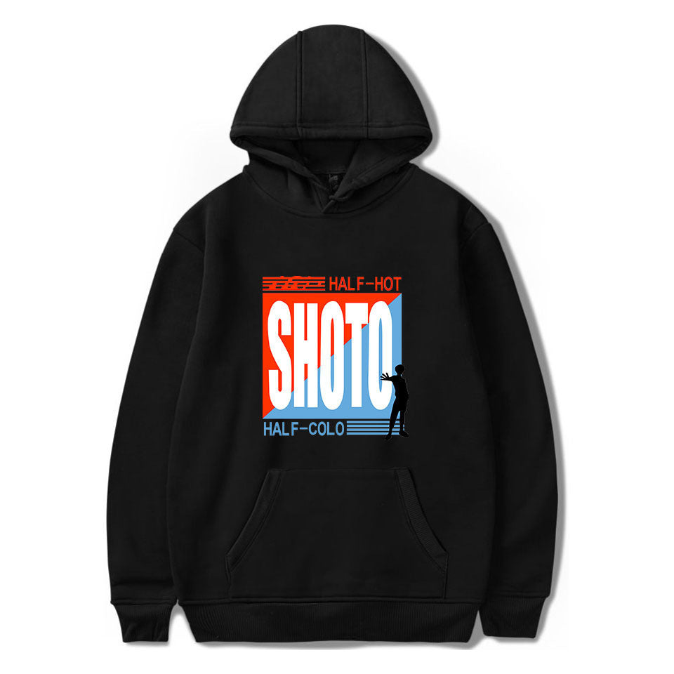 Japanese Anime My Hero Academia Shoto Todoroki Hoodie Casual Sweatshirt