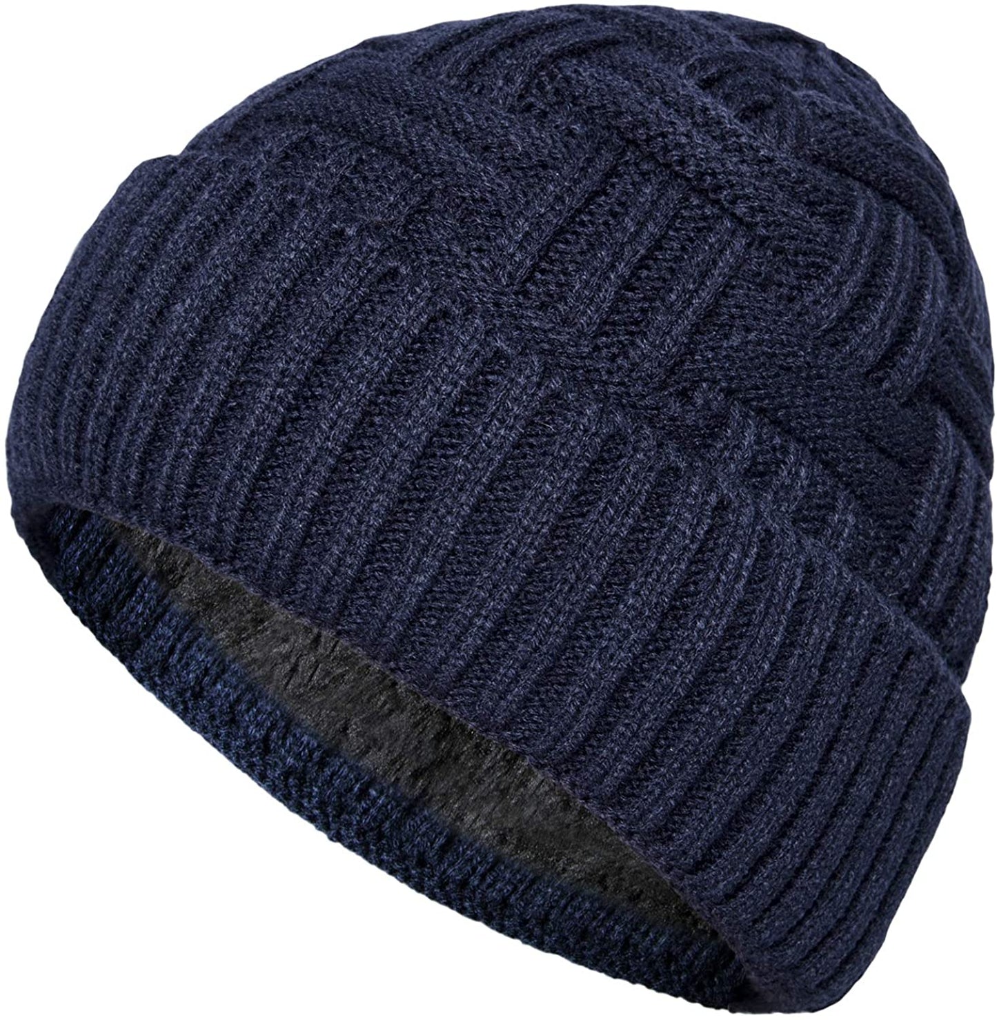 Winter Knitted Wool Thick Baggy Slouchy Beanie Skull Cap