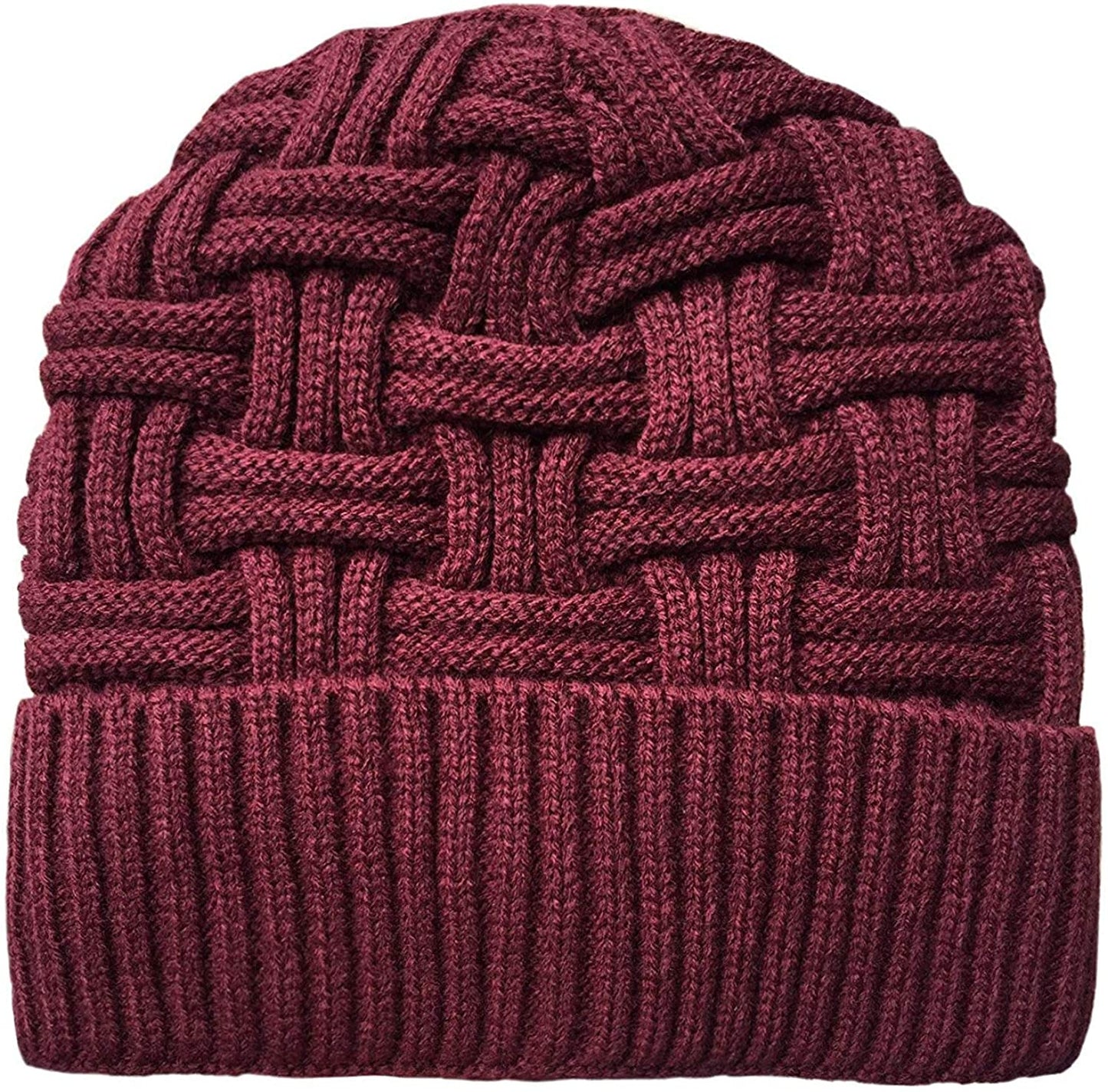Winter Hat Knitted Wool Thick Baggy Slouchy Beanie Skull Cap