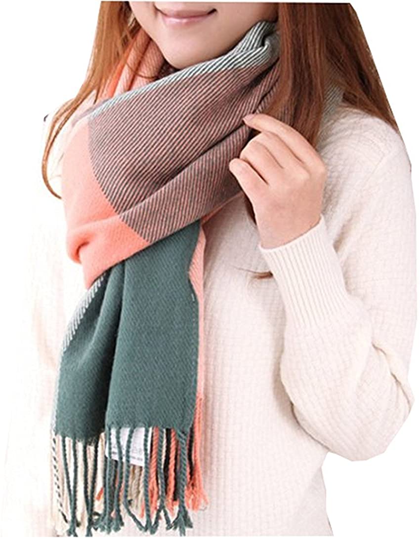 Womens Scarf Fashion Long Plaid Shawls Wraps Lattice Large Scarves Gifts