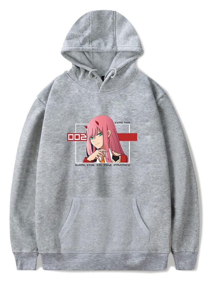 Anime Hoodies Zero Two 002 Darling in the Franxx Manga Waifu Kawaii Women's Streetwear