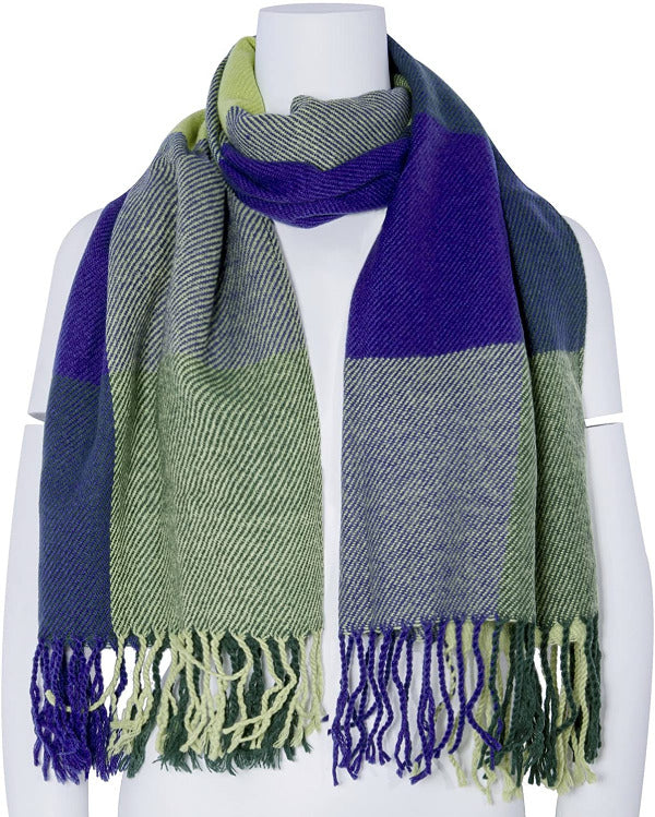 Womens Scarf Plaid Shawls Lattice Large Scarves Gifts