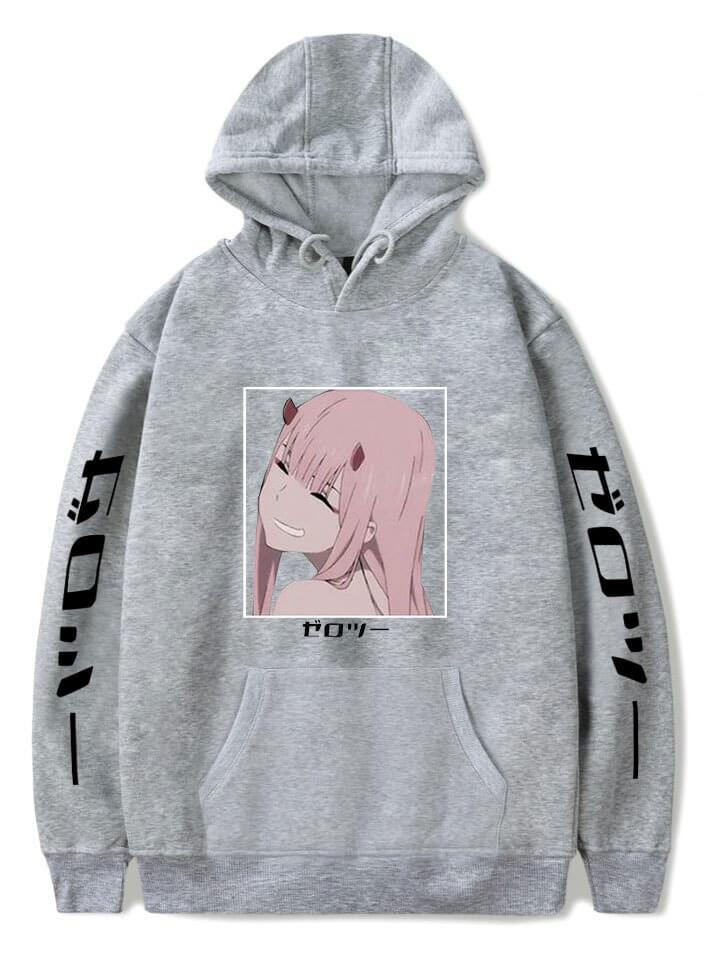 Anime Hoodies Darling in the Franxx Zero Two 002 Manga Streetwear Waifu Kawaii Women's