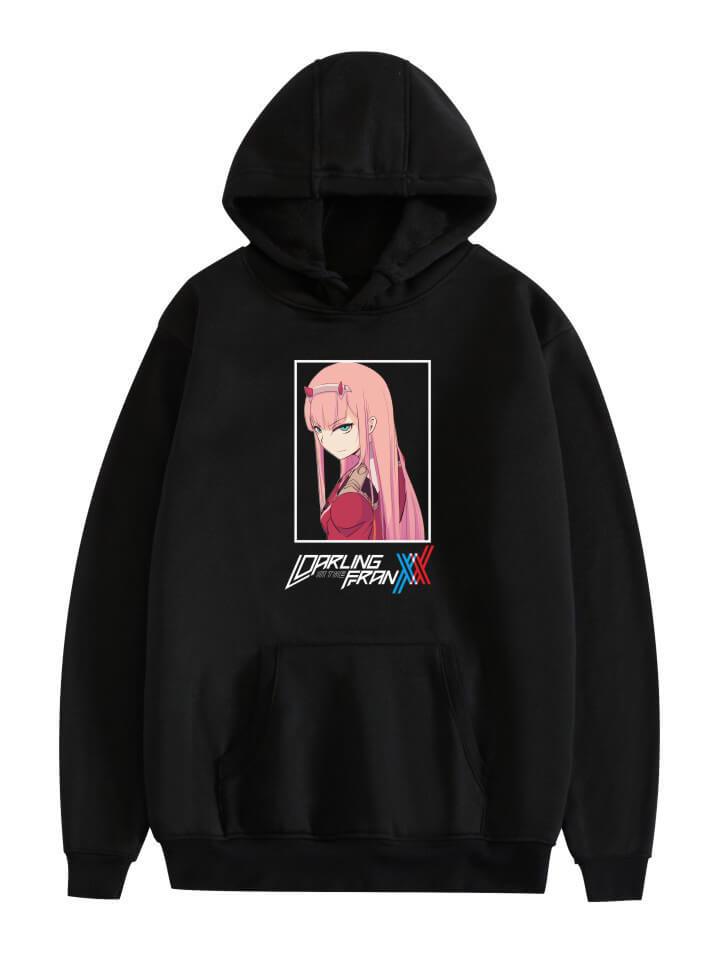 Anime Hoodies Zero Two 002 Darling in the Franxx Manga Waifu Kawaii Women's Streetwear