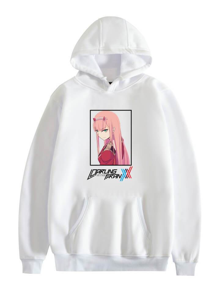 Anime Hoodies Zero Two 002 Darling in the Franxx Manga Waifu Kawaii Women's Streetwear