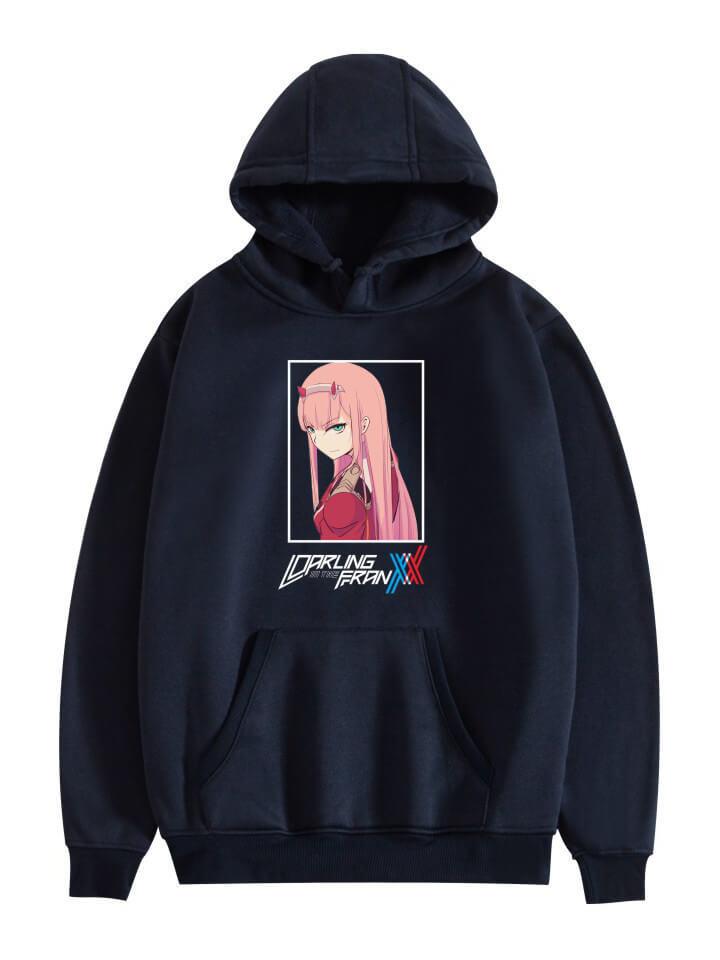 Anime Hoodies Zero Two 002 Darling in the Franxx Manga Waifu Kawaii Women's Streetwear