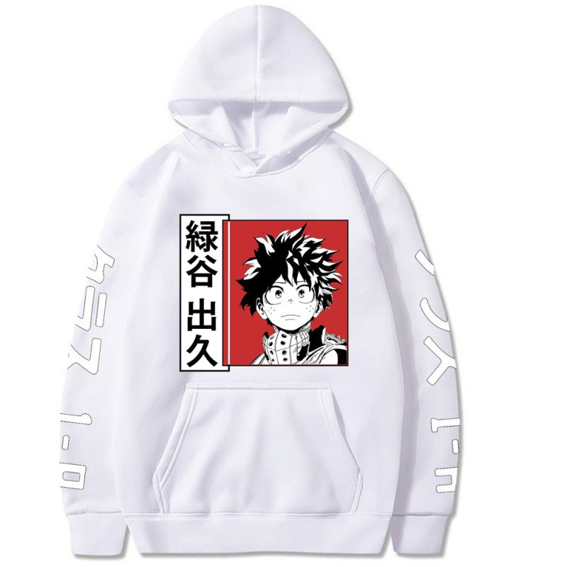 Manga Hoodies My Hero Academia Deku White Hoodie
