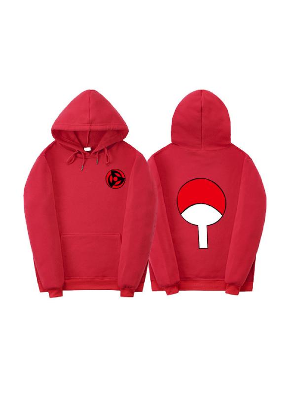 Anime Naruto Uchiha Clan Symbol Hoodie Unisex Sweatshirts