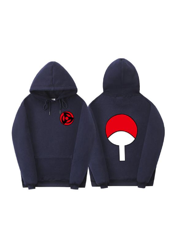 Anime Naruto Uchiha Clan Symbol Hoodie Unisex Sweatshirts