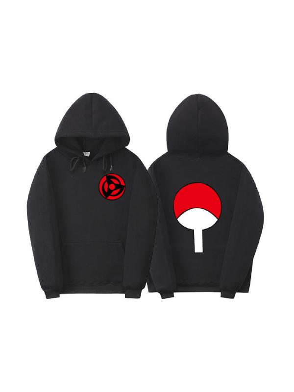 Anime Naruto Uchiha Clan Symbol Hoodie Unisex Sweatshirts