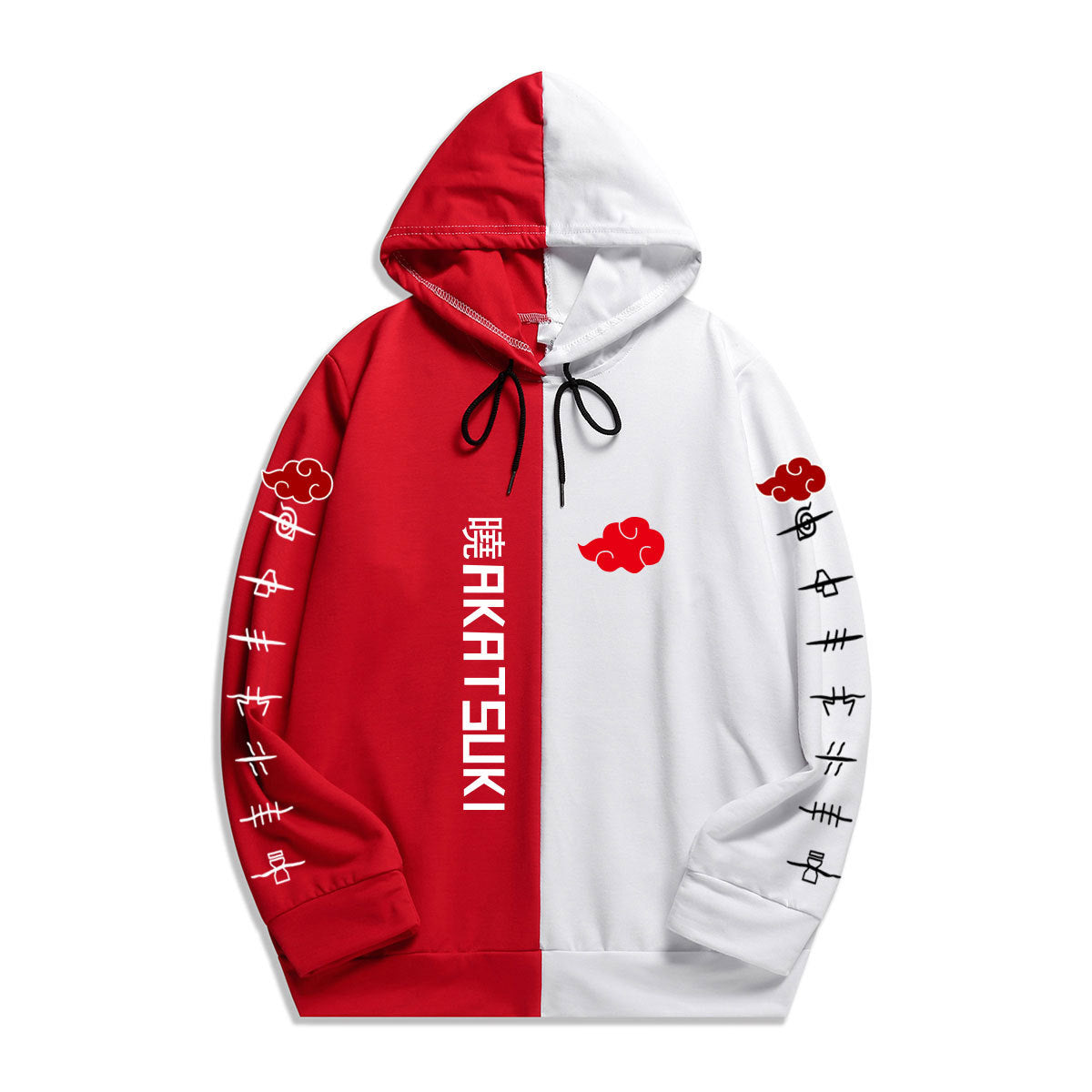 Anime Naruto Dawn Akatsuki Printed Hoodie Men's Pullover Casual Sweatshirt